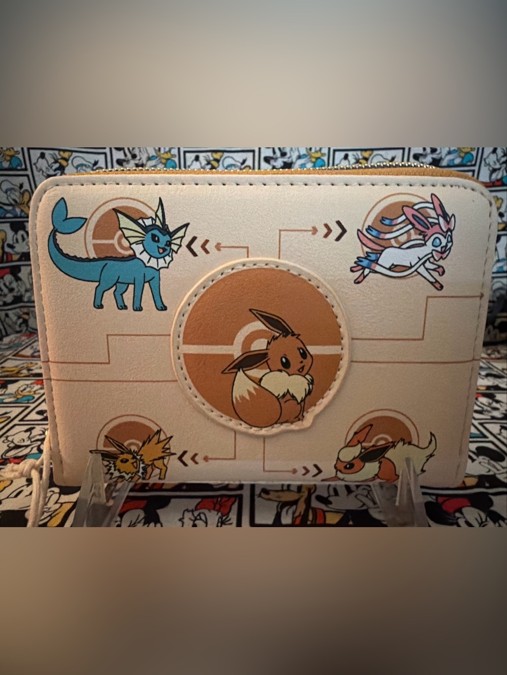 Pokemon Loungefly Eeveelutions Eevee Umbreon Sylveon Flareon Wallet 2026 NWT - Picture 2 of 4